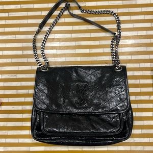 YSL Medium Crinkled Goose